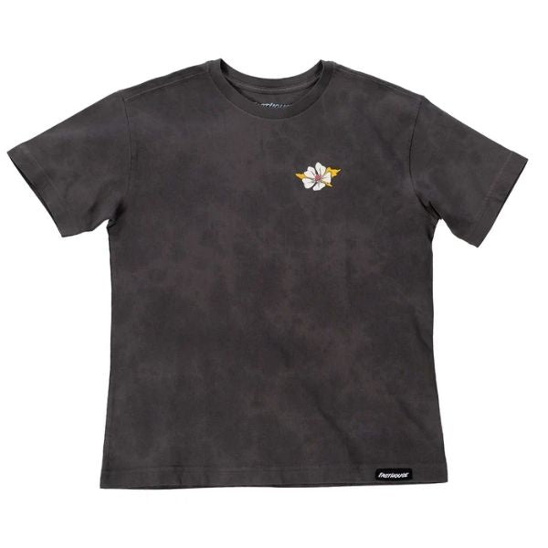 Fasthouse - Fuel & Flower Relaxed Fit Tee (Womens) casual t-shirt in Black alternate product view 3 sku 3211435074