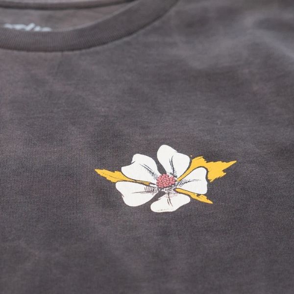 Fasthouse - Fuel & Flower Relaxed Fit Tee (Womens) casual t-shirt in Black alternate product view 5 sku 3211435074