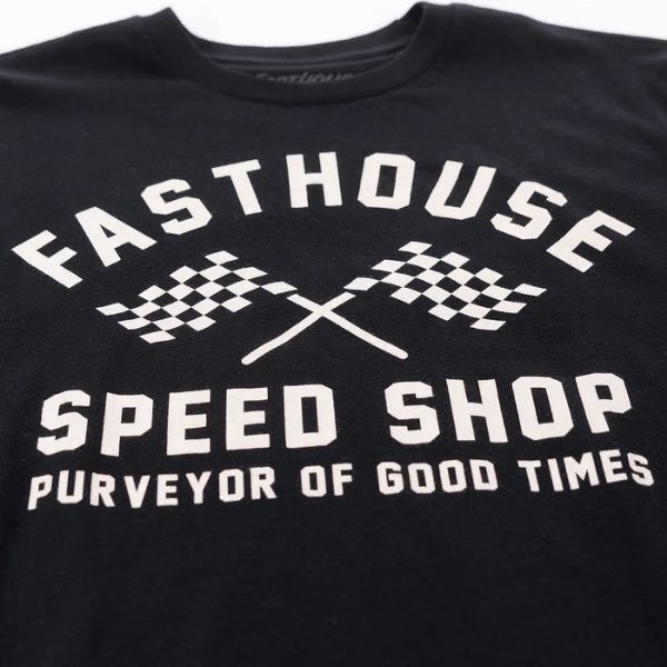 Fasthouse - Crossroad Tee casual t-shirt in Black alternate product view 4 sku 3211770504