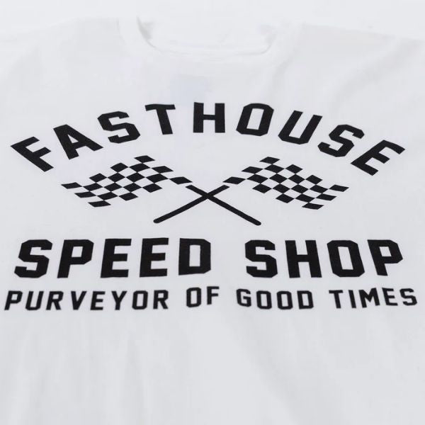 Fasthouse - Crossroad Tee casual t-shirt in White alternate product view 9 sku 3211770504