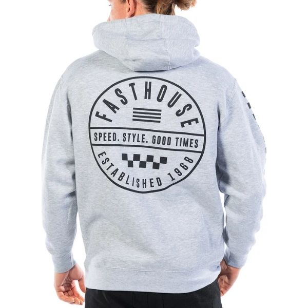 Fasthouse - Statement Hooded Pullover casual hoodie in Gray alternate product view 2 sku 3213130704