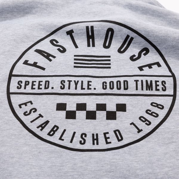 Fasthouse - Statement Hooded Pullover casual hoodie in Gray alternate product view 6 sku 3213130704