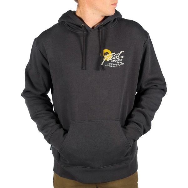 Fasthouse - Sunset Hooded Pullover casual hoodie in Vintage Black product view sku 3213200504