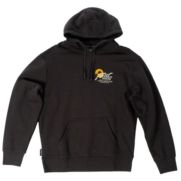 Fasthouse - Sunset Hooded Pullover casual hoodie in Black alternate product view 3 sku 3213200504