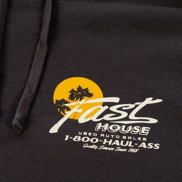 Fasthouse - Sunset Hooded Pullover casual hoodie in Black alternate product view 6 sku 3213200504
