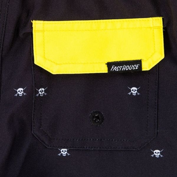 Fasthouse - Jasper 16" Boardshorts (Youth) casual shorts in Black alternate product view 3 sku 3415235322 - alternate view