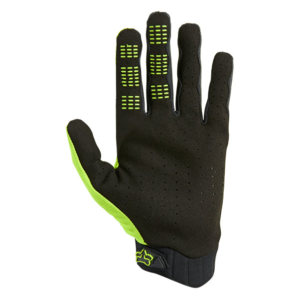 Product image of Flexair MX21 Glove FloYellow 2 ca513829 3224 4908 8068 fdae3c76a102 motocross gloves showing fit, construction, and colorway | Available at BTO Sports