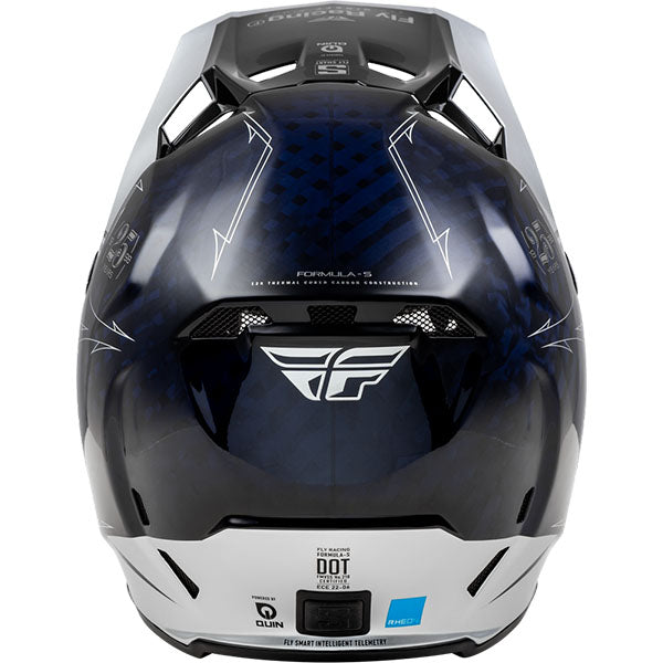 studio product photo of product in Blue Carbon/Silver for dirt bike, motocross, off road. SKU 73-444L.