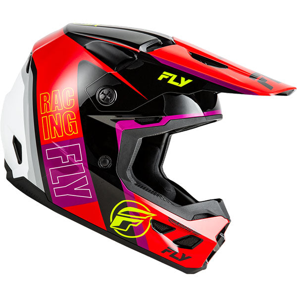 studio product photo of product in Hi-Viz/Blue/Black for dirt bike, motocross, off road. SKU 73-866XS.
