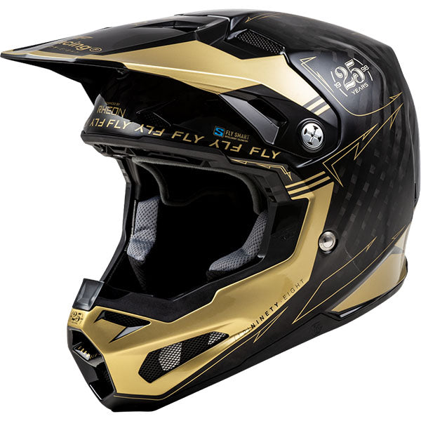 studio product photo of product in Black/Gold for dirt bike, motocross, off road. SKU 73-444S.