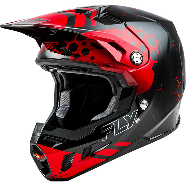 studio product photo of product in Black/Red/Orange for dirt bike, motocross, off road. SKU 73-433M.