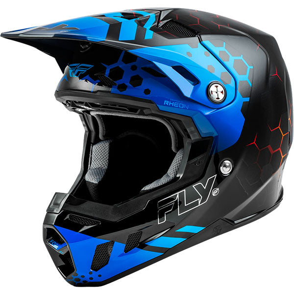 studio product photo of product in Black/Blue/Red for dirt bike, motocross, off road. SKU 73-433S.
