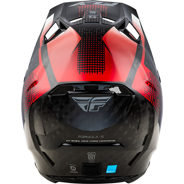studio product photo of product in Black Carbon/Red for dirt bike, motocross, off road. SKU 73-446M.
