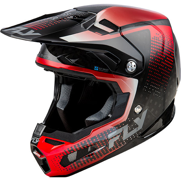 studio product photo of product in Black Carbon/Grey/Hi-Vis for dirt bike, motocross, off road. SKU 73-446M.