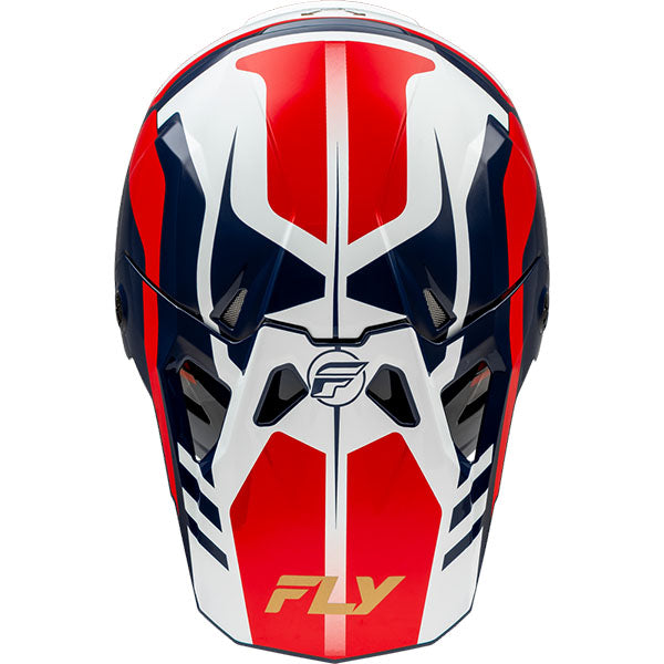 studio product photo of product in Red/White/Navy for dirt bike, motocross, off road. SKU 73-003M.