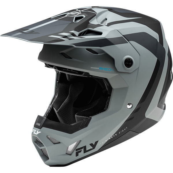 studio product photo of product in Grey/Black/Electric Fade for dirt bike, motocross, off road. SKU 73-003S.