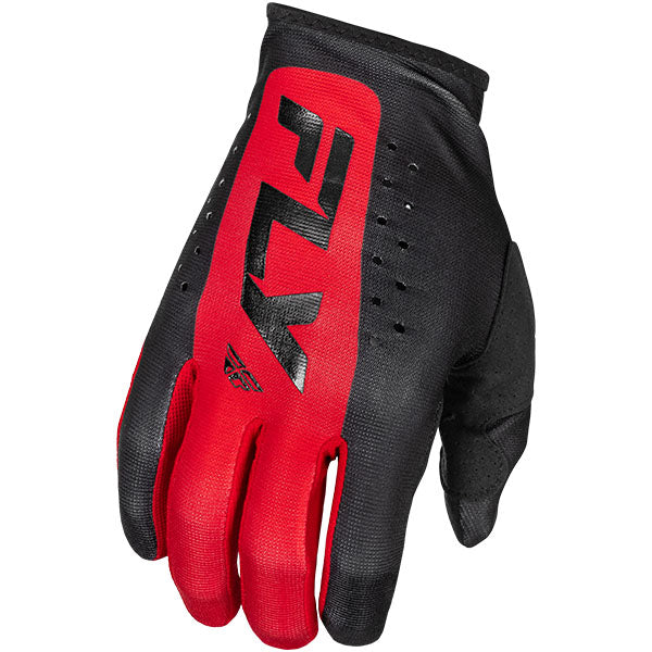 Product image of Fly Racing BTO Sports 0055 378 711 0 Gloves Lite 25 motocross gloves showing fit, construction, and colorway | Available at BTO Sports