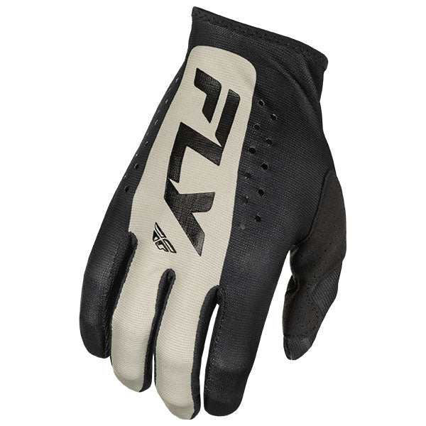 Product image of Fly Racing BTO Sports 0057 378 710 0 Gloves Lite 25 282528d2 c4ab 4d31 a0fe c8401d51b3ee motocross gloves showing fit, construction, and colorway | Available at BTO Sports