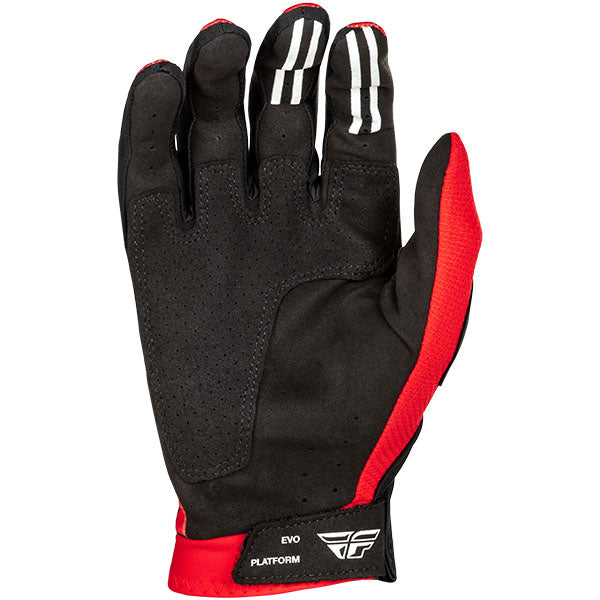 Product image of Fly Racing BTO Sports 0081 378 112 1 Gloves EVO 25 motocross gloves showing fit, construction, and colorway | Available at BTO Sports