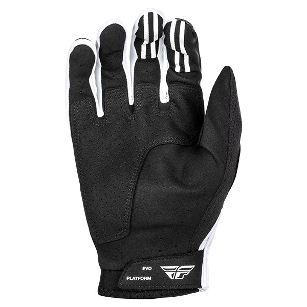 Product image of Fly Racing BTO Sports 0085 378 110 1 Gloves EVO 25 motocross gloves showing fit, construction, and colorway | Available at BTO Sports