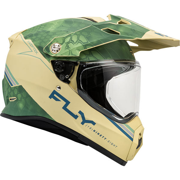 studio product photo of product in Matte Tan/Sage/Black for dirt bike, motocross, off road. SKU 73-702L.
