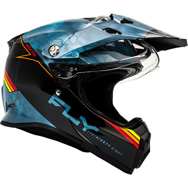 studio product photo of product in Slate/Black/Red for dirt bike, motocross, off road. SKU 73-703M.