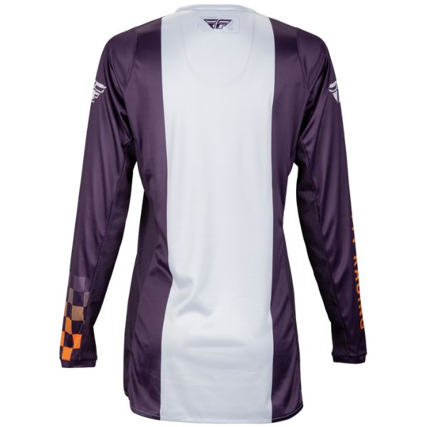 377-621 - Fly Racing - Lite Jersey (Womens) - Deep Purple White Neon Coral - back product view