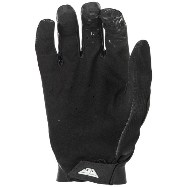 Fly Racing Pro Lite Gloves side view Colors: Black/Wht Sizes: XS to 3X SKU:379-040 | Available at BTO Sports.