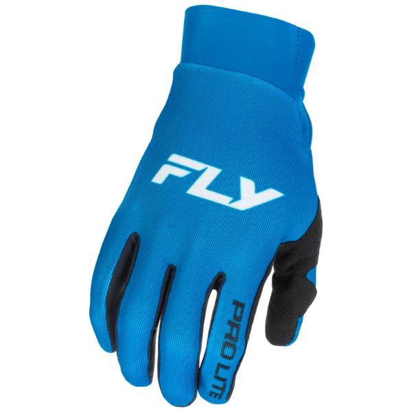 Fly Racing Pro Lite Gloves front angle view Colors: Black/Wht Sizes: XS to 3X SKU:379-040 | Available at BTO Sports.