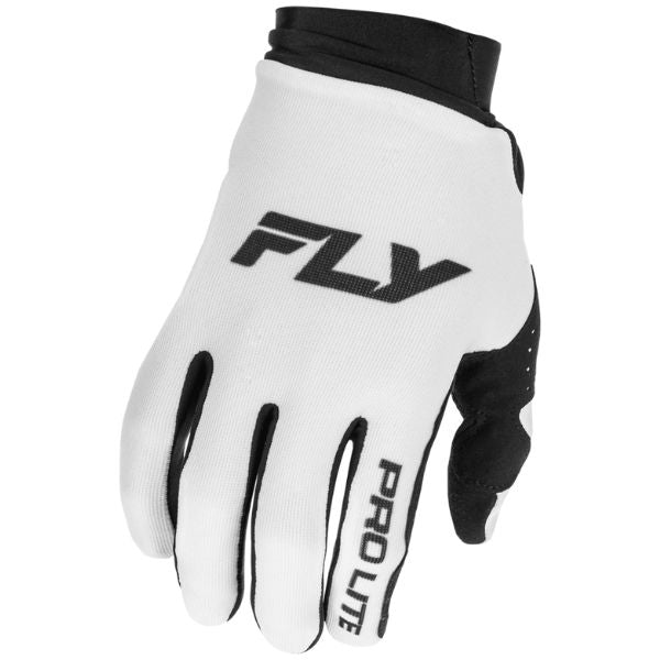 Fly Racing Pro Lite Gloves front angle view Colors: Blue/Wht Sizes: XS to 3X SKU:379-04 | Available at BTO Sports.