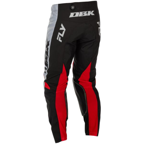 Fly Racing Kinetic DBK Pants rear view Colors: Grey/Black/Red SKU:379-530 | Available at BTO Sports.