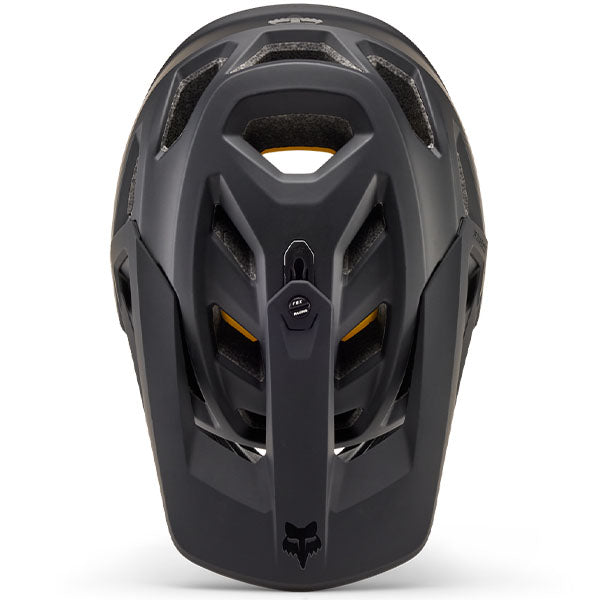 Product image of Fox Racing - Proframe Matte Black Helmet (MTB) SKU:33842-255-S | Sizes: SM, MD, LG | Designed for Mountain Bike, BMX and E-Bike riders | Available at BTO Sports