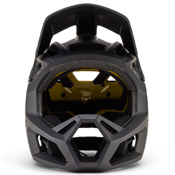 Product image of Fox Racing - Proframe Matte Black Helmet (MTB) SKU:33842-255-S | Sizes: SM, MD, LG | Designed for Mountain Bike, BMX and E-Bike riders | Available at BTO Sports