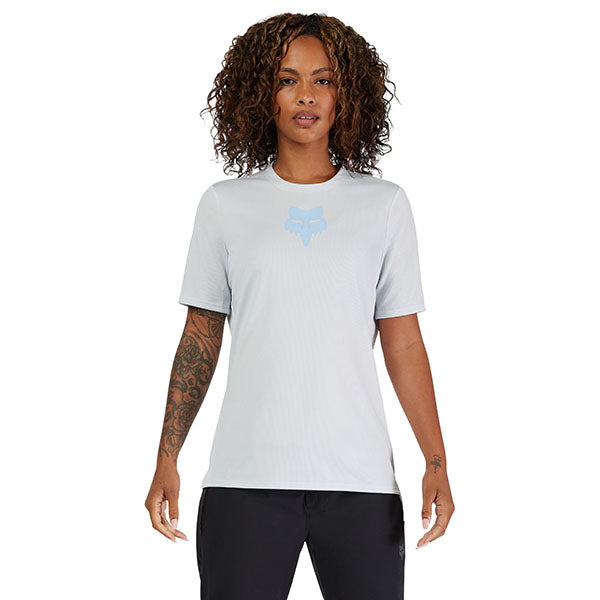 Product image of Fox Racing - Ranger Fox Head Jersey (MTB) (Womens) SKU:33440-282-XL | Sizes: SM–XL | Designed for Mountain Bike, BMX and E-Bike riders | Available at BTO Sports