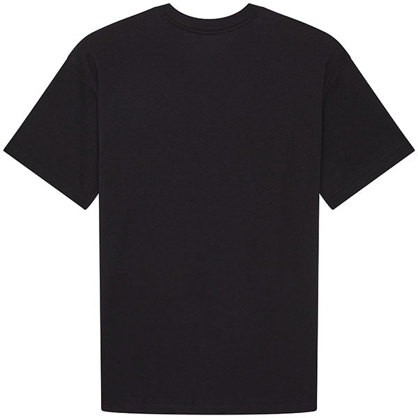 Studio photo on a white background of Fox Racing Fox x Kawasaki Oversized Tee (Womens); showing tee fit, printed graphics, and crew neckline