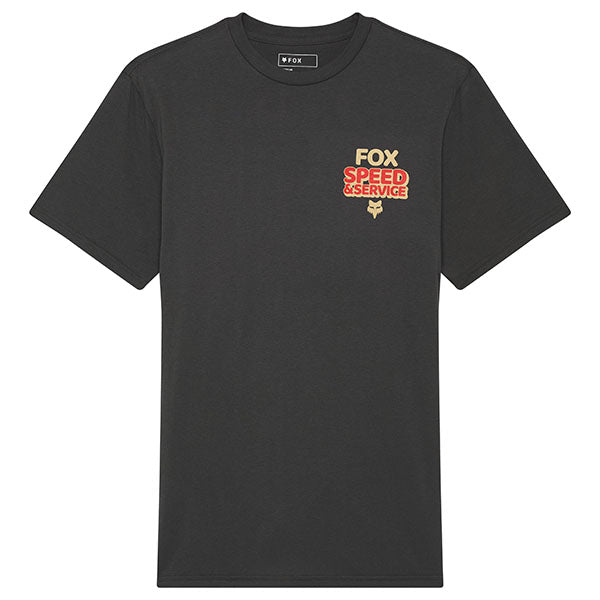 Crisp studio image on a white background of Fox Racing Always Custom Premium Tee; showing tee fit, printed graphics, and crew neckline; SKU 33831-330-S