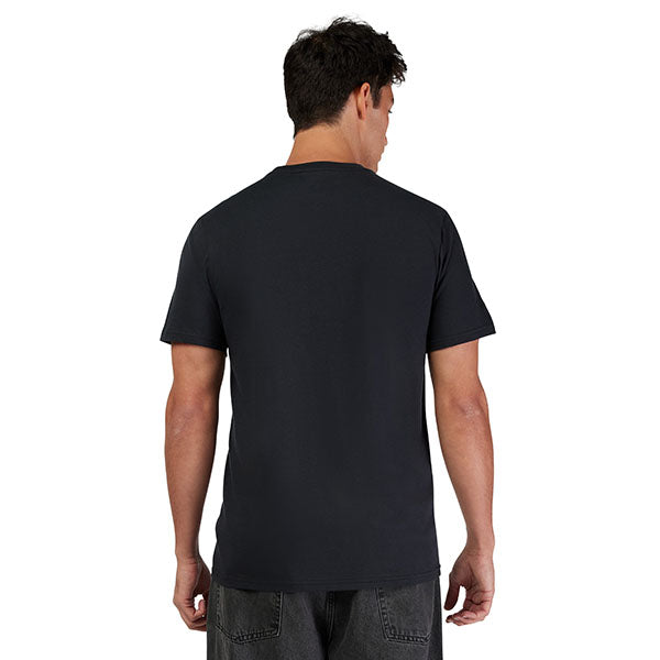 Studio photo on a white background of Fox Racing Pro Circuit Tee; showing tee fit, printed graphics, and crew neckline; SKU 33425-001-S; Sizes: S-2XL