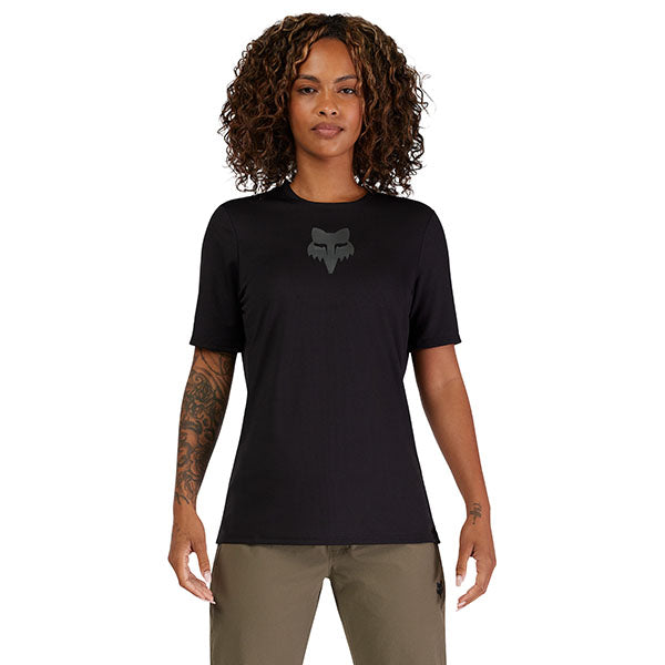Product image of Fox Racing - Ranger Fox Head Jersey (MTB) (Womens) SKU:33440-001-S | Sizes: SM–XL | Designed for Mountain Bike, BMX and E-Bike riders | Available at BTO Sports