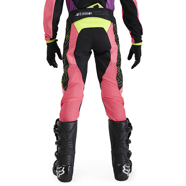 Detail of leather knee panels and stitching on Pink Youth 180 Elevated Pants (SKU: 33552-170)
