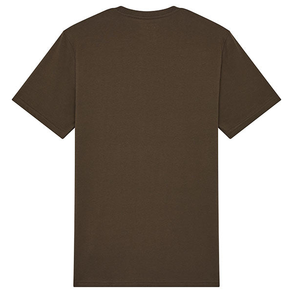 Crisp studio image on a white background of Fox Racing Worldwide Premium Tee; showing tee fit, printed graphics, and crew neckline; SKU 33825-001-S