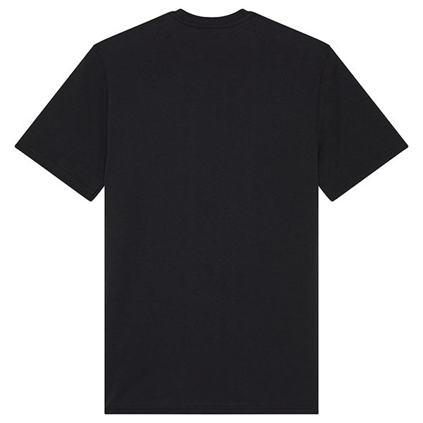 Crisp studio image on a white background of Fox Racing Worldwide Premium Tee; showing tee fit, printed graphics, and crew neckline; SKU 33825-001-S
