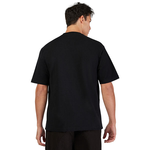 Studio photo on a white background of Fox Racing Kawasaki Oversized Tee; showing tee fit, printed graphics, and crew neckline; SKU 33423-001-S