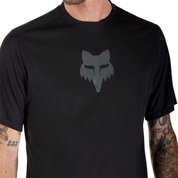 Product image of Fox Racing - Ranger Fox Head Jersey (MTB) SKU:33409-213-S | Sizes: SM–XL | Designed for Mountain Bike, BMX and E-Bike riders | Available at BTO Sports