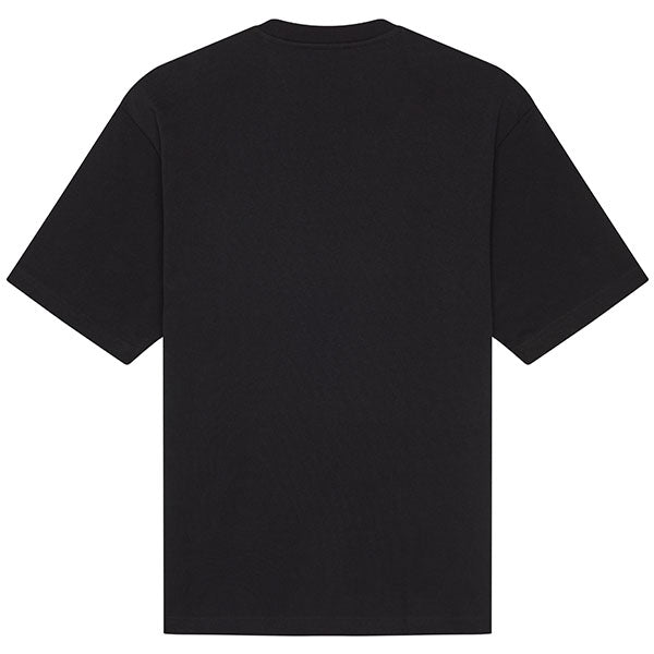 Crisp studio image on a white background of Fox Racing Kawasaki Oversized Tee; showing tee fit, printed graphics, and crew neckline; SKU 33423-001-S