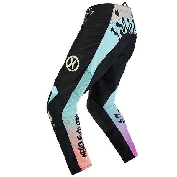 Left side profile of Black Hello Future Pants (SKU: 33542-001), highlighting TruMotion® stretch panels