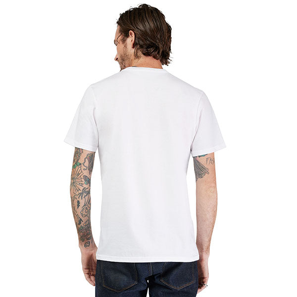 Professional studio photo of Fox Racing Honda Tee; showing tee fit, printed graphics, and crew neckline; SKU 33422-003-S; Colors: Red, Black, Optic White