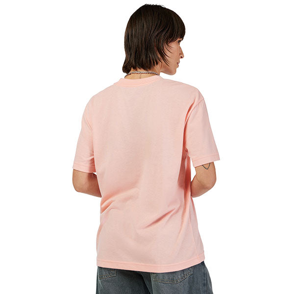 Crisp studio image on a white background of Fox Racing Never Stock Tee (Womens); showing tee fit, printed graphics, and crew neckline; SKU 33589-273-XS