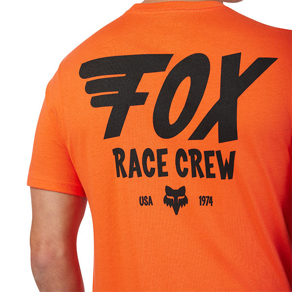 Crisp studio image on a white background of Fox Racing Fox Wing Premium Tee; showing tee fit, printed graphics, and crew neckline; SKU 33430-190-S