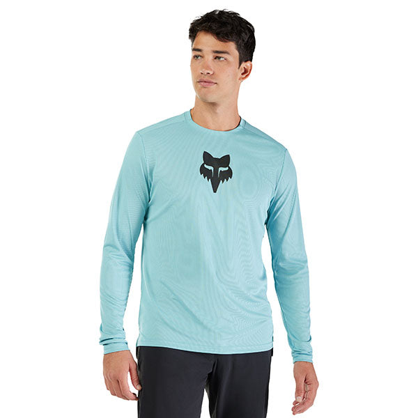 Product image of Fox Racing - Ranger Fox Head Long Sleeve Jersey (MTB) SKU:33412-402-XL | Sizes: SM–XL | Designed for Mountain Bike, BMX and E-Bike riders | Available at BTO Sports