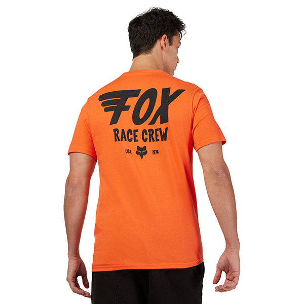 Professional studio photo of Fox Racing Fox Wing Premium Tee; showing tee fit, printed graphics, and crew neckline; SKU 33430-190-S; Sizes: S-2XL